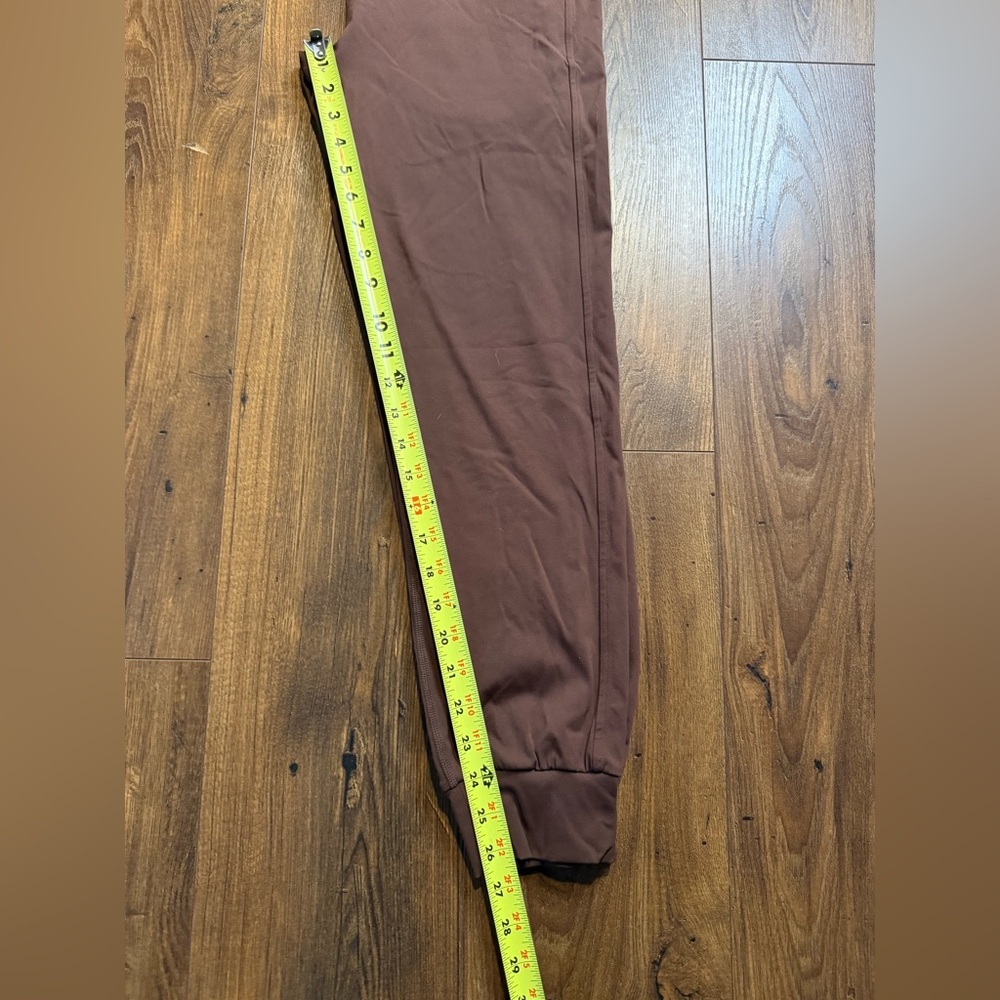 Flex It Pink Athletic Leggings Joggers Brown Size Large Drawstring Pockets - Picture 4 of 4